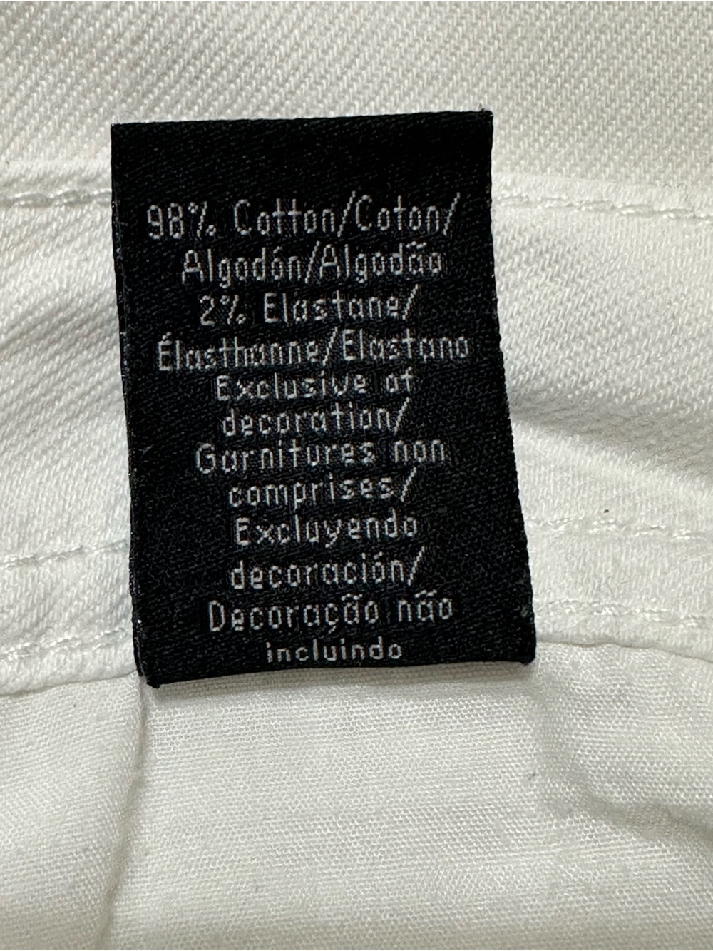 Calvin Klein Jeans White Cropped Slim Skinny Crop Straight Jeans - Picture 4 of 7